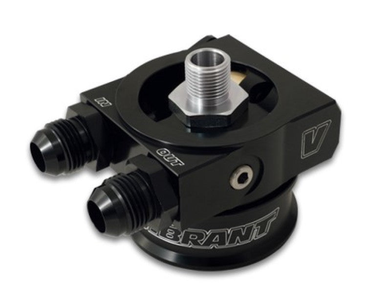Vibrant Thermostatic Oil Cooler Sandwich Adapter w/Spacer - BLOX Racing
