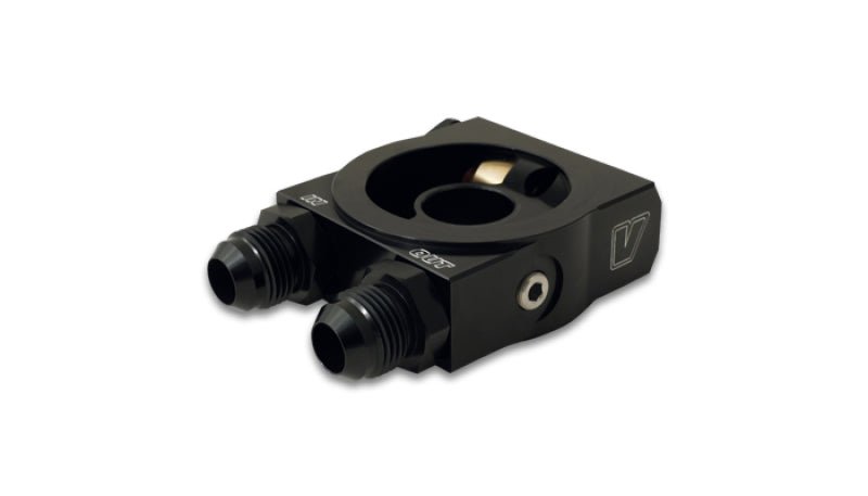 Vibrant Thermostatic Oil Cooler Sandwich Adapter w/Thermostat - BLOX Racing
