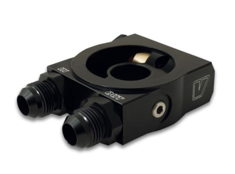 Vibrant Thermostatic Oil Cooler Sandwich Adapter w/Thermostat - BLOX Racing