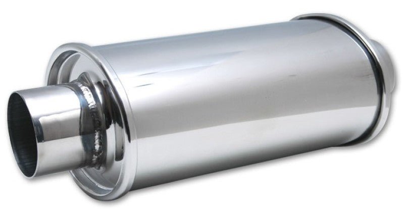 Vibrant ULTRA QUIET Resonator 2.75in inlet / outlet x 13.75in overall length - BLOX Racing