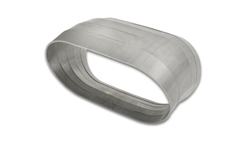 Vibrant Vertical 304 SS Nominal 3 in. Oval / 3.10 in. Centerline Radius, 9 degree per cut - Set of 5 - BLOX Racing