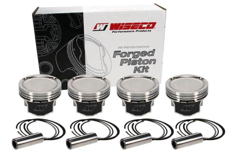 Wiseco Honda R18 81.5mm 9.0:1 CR Bore -10cc Dome Piston Shelf Stock Kit - BLOX Racing