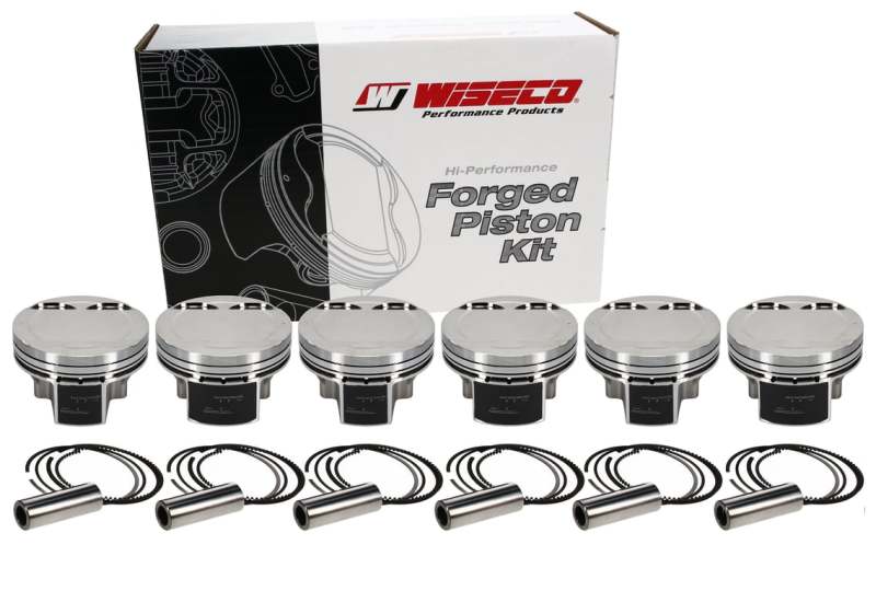 Wiseco Nissan VR38DETT 3.8L 95.58mm Bore 1.232inch CH -6.3 Dome Dish 9.5:1 Stroker Max HD Piston Kit - BLOX Racing