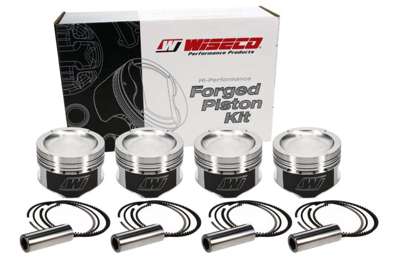 Wiseco Volkswagen ABF 2.0L 16V Golf/Ibiza/A4/Octavia 10.5:1 CR 83mm Bore .020 Oversize Piston Set - BLOX Racing