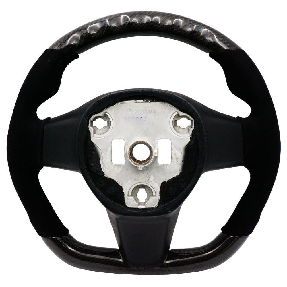 Carbon/Alcantara Steering Wheel - Tesla Model 3 / Model Y - BLOX Racing