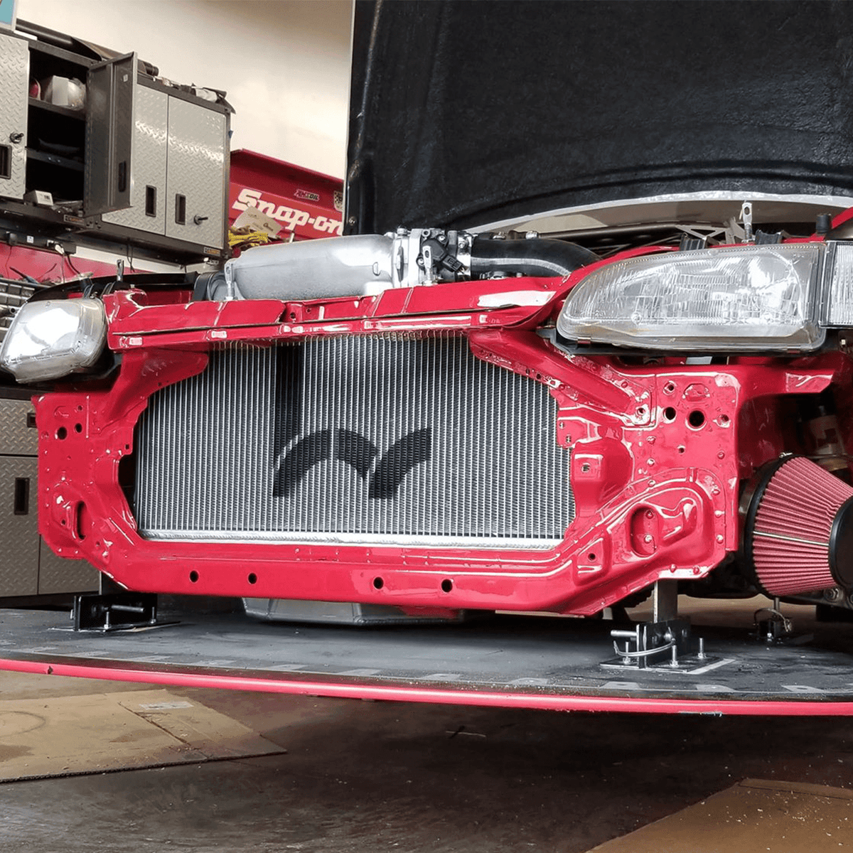 Hybrid Racing K-Swap Fullsize Radiator (92-95 Civic &amp; 93-97 Del Sol w/ K-Swap) - BLOX Racing