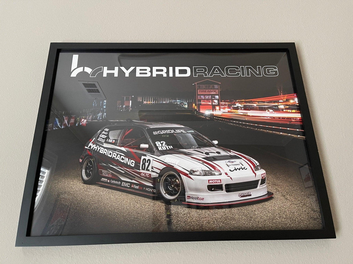 Hybrid Racing x Eric Kutil Racing #82 GLTC Racecar Poster - BLOX Racing