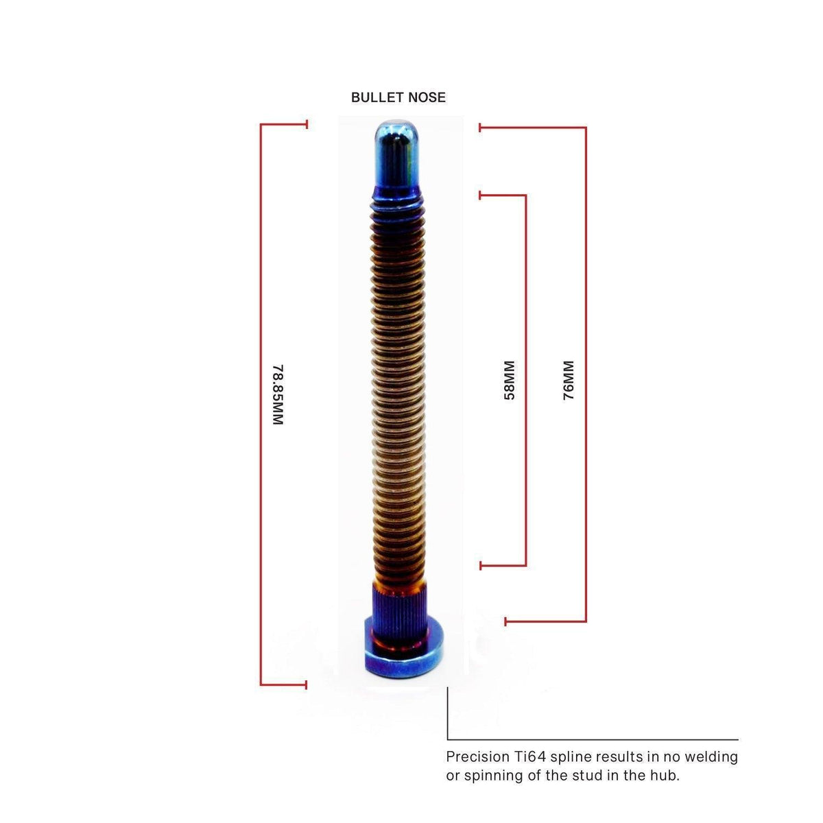 Xtreme Honda Titanium Wheel Studs - BLOX Racing